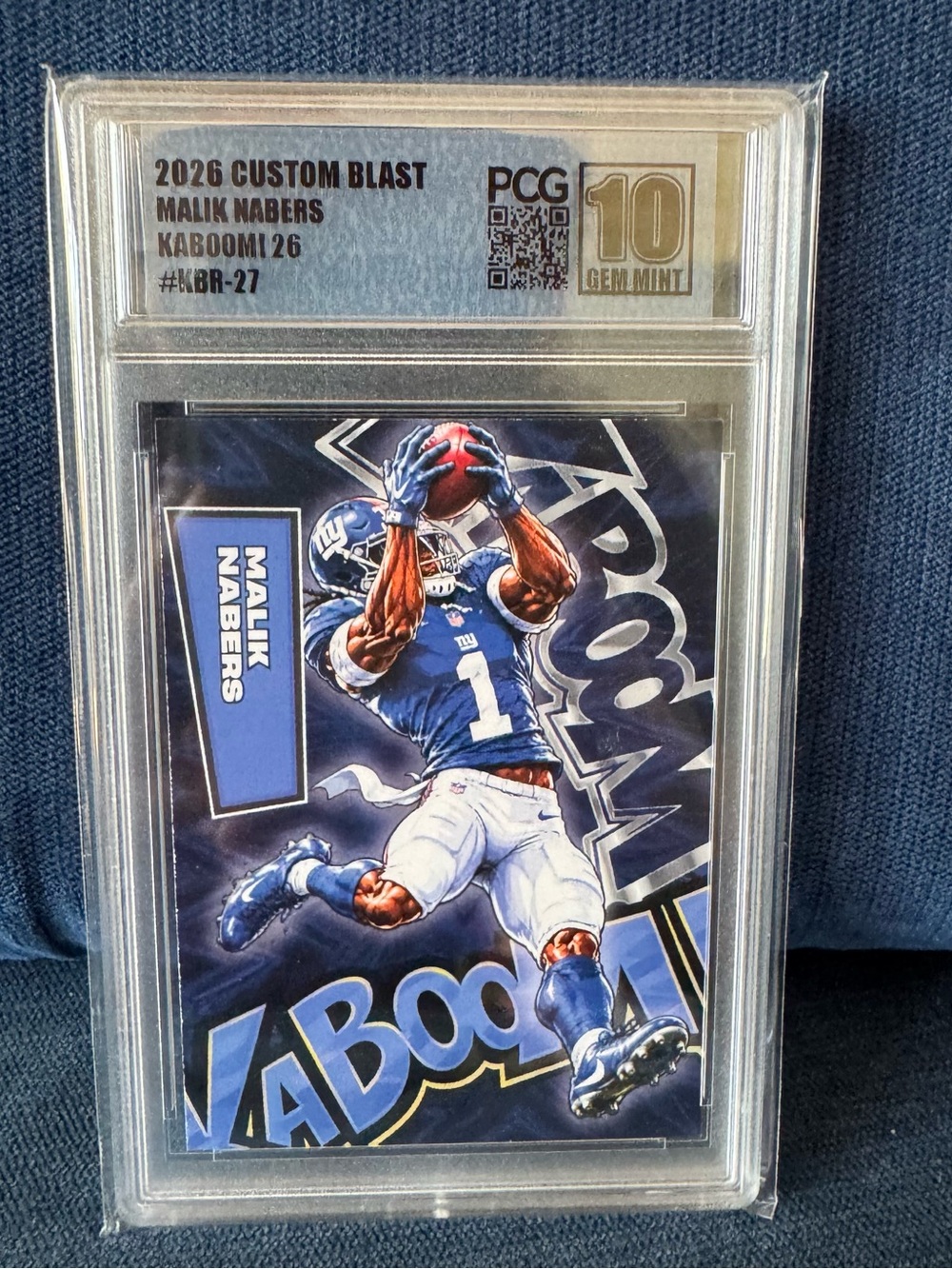 Malik Nabers - 2026 Custom Blast Kaboom! 26 #KBR-27 PCG 10 Gem Mint